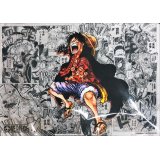 プレイマット『ONE PIECE モンキー・D・ルフィ(漫画背景)』【サプライ】{-}