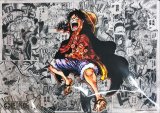 プレイマット『ONE PIECE モンキー・D・ルフィ(漫画背景)』【サプライ】{-}